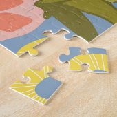 Natuurlijke ananas Abstract:  Beauty. Legpuzzel (Zijkant)