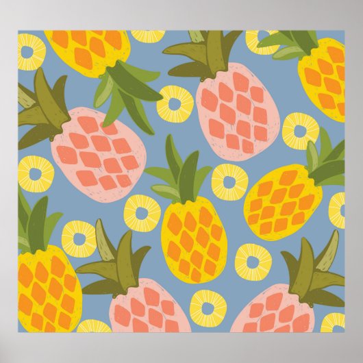 Natuurlijke ananas Abstract:  Beauty. Poster (Voorkant)