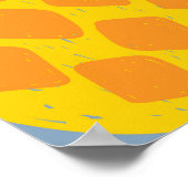 Natuurlijke ananas Abstract:  Beauty. Poster (Hoek)