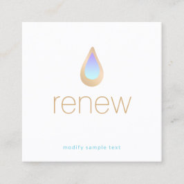 Natuurlijke Aromatherapie Huidverzorging en Wellne Vierkante Visitekaartje