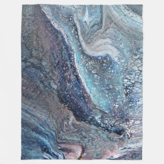 Natuurlijke attractie 1 Blue Fluid Abstract Deken