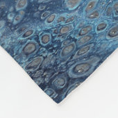 Natuurlijke attractie 1 Blue Fluid Abstract Deken (Hoek)