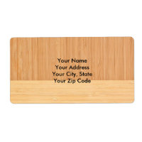 Natuurlijke Bamboe Border Wood Grain Kijk uit