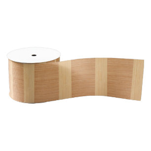 Natuurlijke Bamboe Border Wood Grain Kijk uit Grosgrain Lint