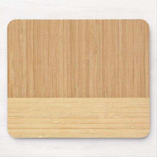 Natuurlijke Bamboe Border Wood Grain Kijk uit Muismat (Voorkant)