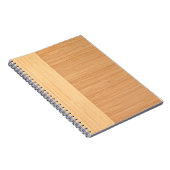 Natuurlijke Bamboe Border Wood Grain Kijk uit Notitieboek (Rechterzijde)