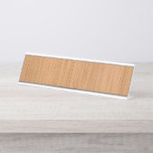 Natuurlijke Bamboe Hood Grain Kijk uit Bureau Naambordje (Voorkant)