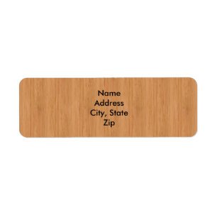 Natuurlijke Bamboe Hood Grain Kijk uit Etiket