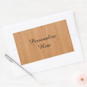 Natuurlijke Bamboe Hood Grain Kijk uit Rechthoekige Sticker (Envelop)