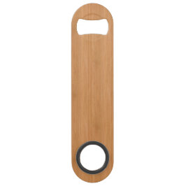 Natuurlijke Bamboe Hood Grain Kijk uit Speed Flessenopener