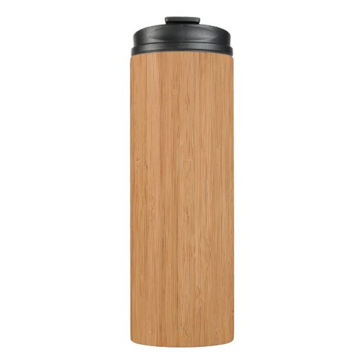 Natuurlijke Bamboe Hood Grain Kijk uit Thermosbeker (Voorkant)