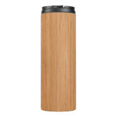Natuurlijke Bamboe Hood Grain Kijk uit Thermosbeker (Achterkant)