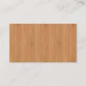 Natuurlijke Bamboe Hood Grain Kijk uit Visitekaartje (Achterkant)