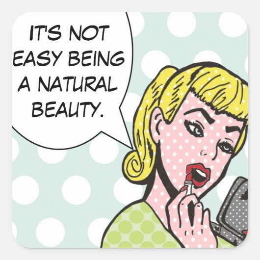 Natuurlijke Beauty Comic Book Stickers (Voorkant)
