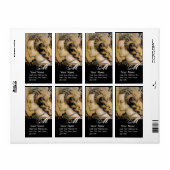 NATUURLIJKE BEAUTY & JEWELRY MONOGRAM zwarte parel Etiket (Full Sheet)