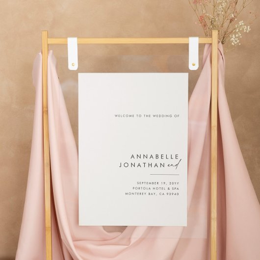 Natuurlijke begroting modern minimaal elegant zwar poster