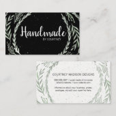 Natuurlijke bespikkeld (zwart/wit) visitekaartje (Voorkant / Achterkant)