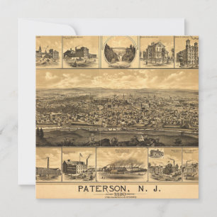 Natuurlijke bezienswaardigheden Paterson New Jerse Bedankkaart