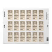 Natuurlijke bijenpollenvoeding werkt goudproduct etiket (Full Sheet)