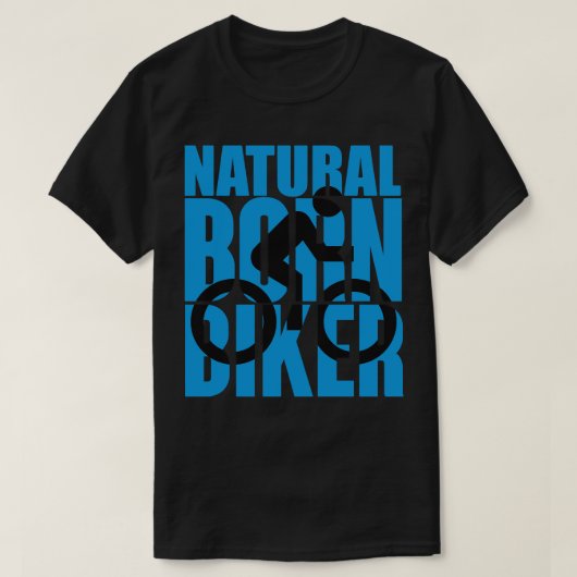 Natuurlijke biker t-shirt (Design voorkant)