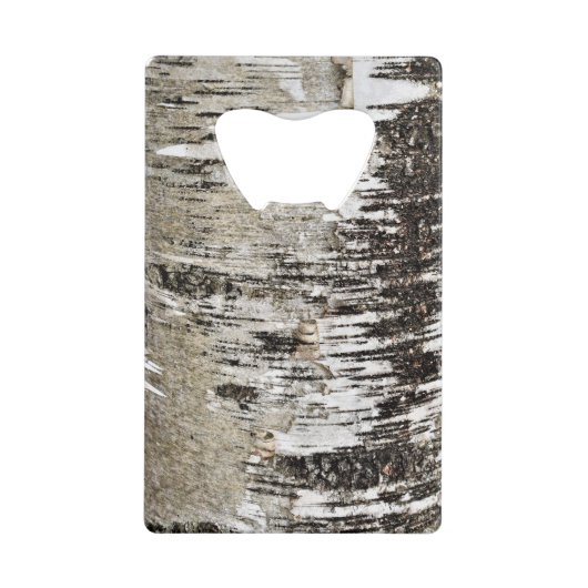Natuurlijke Birch Bark Creditkaart Flessenopener (Achterkant)