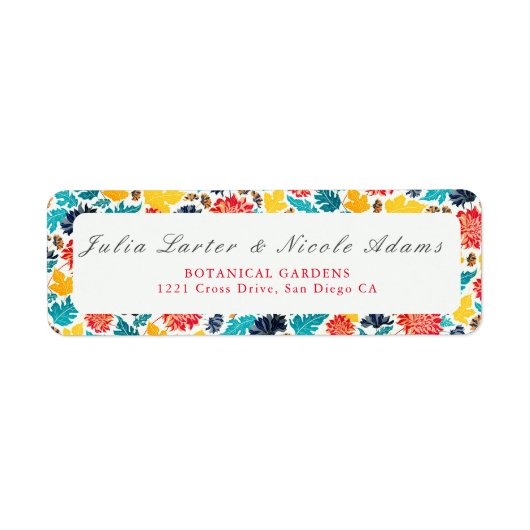 Natuurlijke Blauw Geel Waterverf Zonnebloemen Brui Etiket (Voorkant)