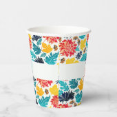 Natuurlijke Blauw Geel Waterverf Zonnebloemen Brui Papieren Bekers (Rechts)