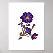 Natuurlijke bloem botanische illustratie poster (Voorkant)