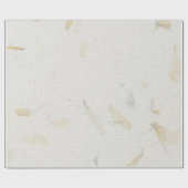 Natuurlijke bloemblaadjes Ivoor Romige kruiden Moe Cadeaupapier (Vlak)