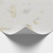 Natuurlijke bloemblaadjes Ivoor Romige kruiden Moe Cadeaupapier (Hoek)