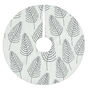 Natuurlijke Bloemen: Abstracte witte Vintage Kerstboom Rok