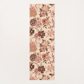 Natuurlijke bloemen Groene Patroonbloemen Bodemblo Yogamat (Achterkant)