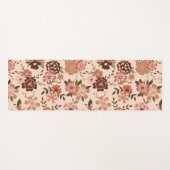 Natuurlijke bloemen Groene Patroonbloemen Bodemblo Yogamat (Voorkant (horizontaal))