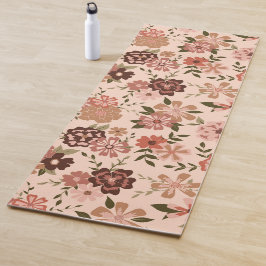 Natuurlijke bloemen Groene Patroonbloemen Bodemblo Yogamat