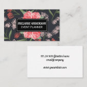 Natuurlijke bloemillustraties visitekaartje (Voorkant / Achterkant)