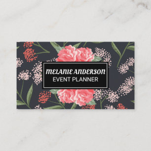 Natuurlijke bloemillustraties visitekaartje
