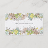 Natuurlijke bloesems Elegant Custom Visitekaartje (Voorkant)