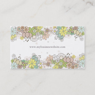 Natuurlijke bloesems Elegant Custom Visitekaartje