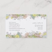 Natuurlijke bloesems Elegant Custom Visitekaartje (Achterkant)