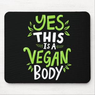 Natuurlijke bodybuilding vegan fitness muismat