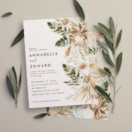 Natuurlijke bohemiene botanische moderne elegante 