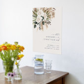 Natuurlijke bohemiene botanische moderne elegante  folie afdrukken (Laag (Keuken))
