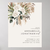 Natuurlijke bohemiene botanische moderne elegante poster (Voorkant)