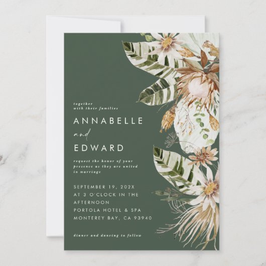 Natuurlijke bohemische botanische moderne elegantg (Voorkant)