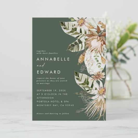 Natuurlijke bohemische botanische moderne elegantg (Staand voorkant)