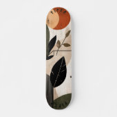 Natuurlijke Boho Minimalistische Skateboard - Eart (Voorkant)