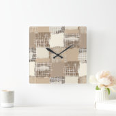 Natuurlijke Boho Wandklok (Huis)