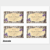 Natuurlijke boomschors met etiketten van houtkorre (Vel)