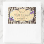 Natuurlijke boomschors met etiketten van houtkorre (Tas)