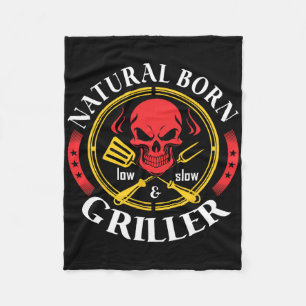 Natuurlijke Born Low en Slow Griller BBQ Byrbecue Fleece Deken